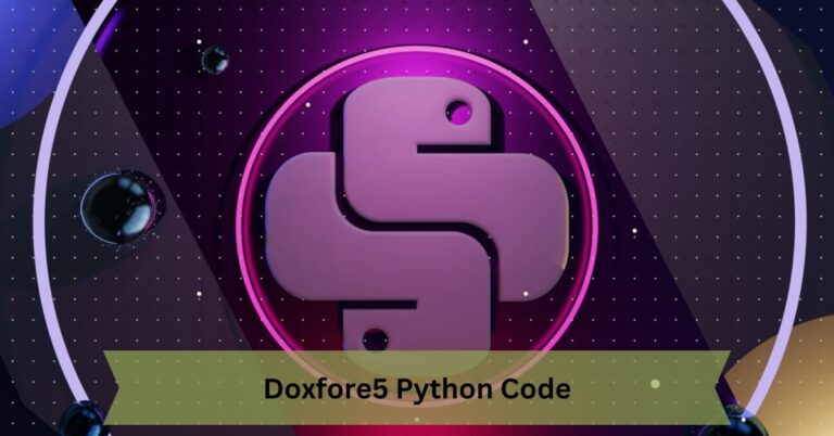 Doxfore5 Python Code