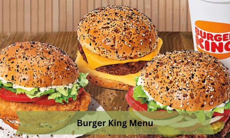 Burger King Menu