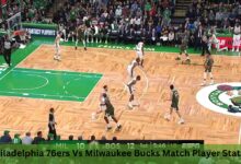 Philadelphia 76ers Vs Milwaukee Bucks Match Player Stats