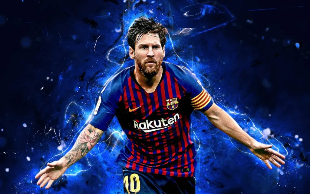 What is the story behind the "Wallpaper:Alfkml05yvm= Messi" design?