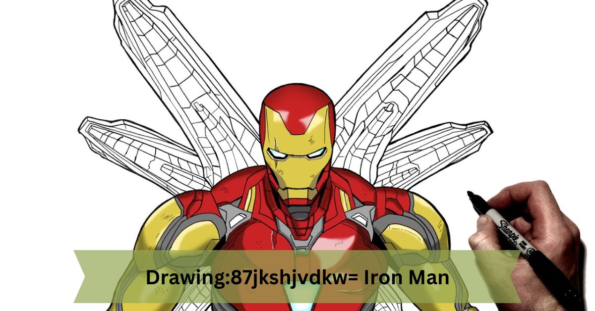 Drawing:87jkshjvdkw= Iron Man