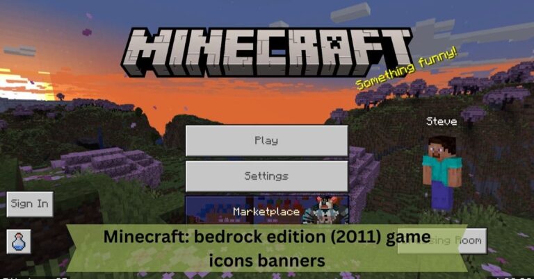 Minecraft: bedrock edition (2011) game icons banners