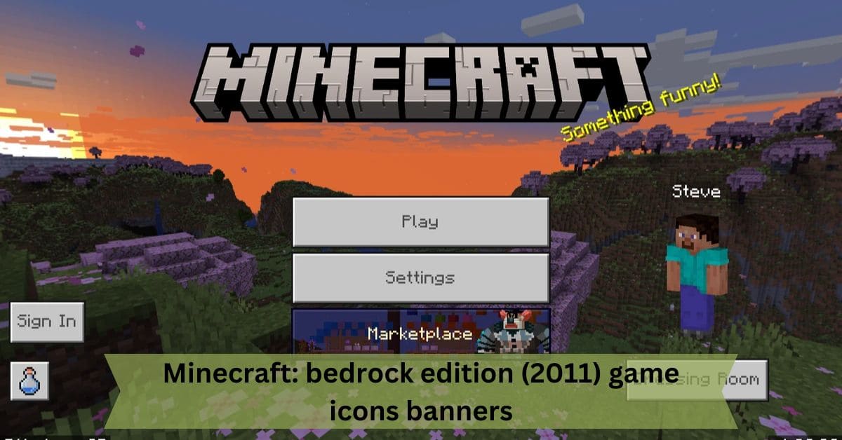 Minecraft: bedrock edition (2011) game icons banners